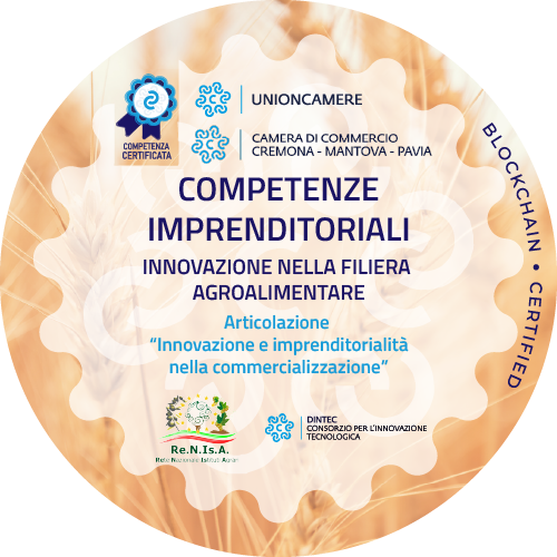 Competenze imprenditoriali. Innovazione nella filiera agroalimentare - Articolazione “Innovazione e imprenditorialità nella commercializzazione”